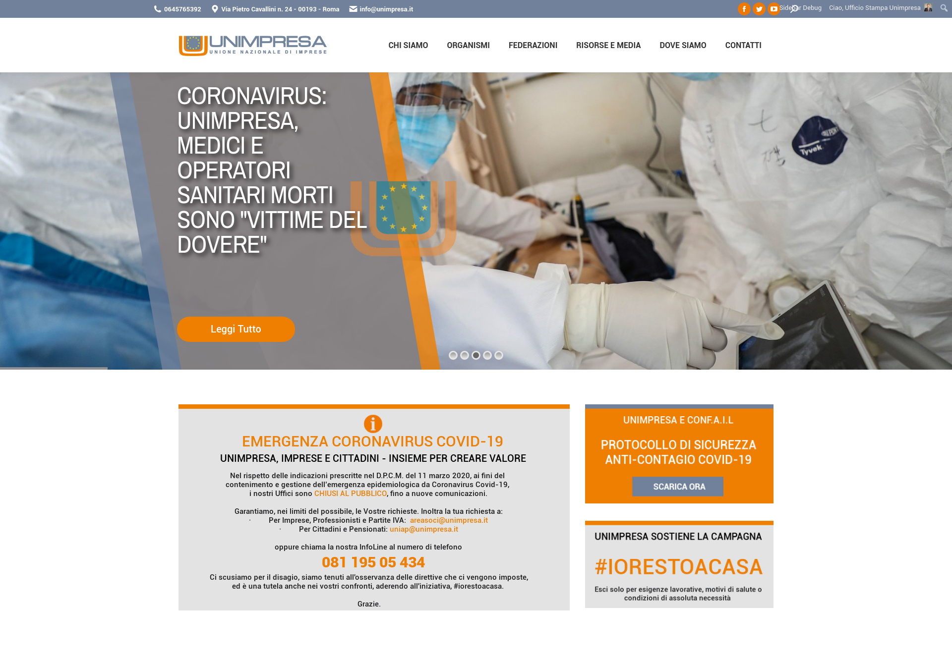 Nuovo sito web Unimpresa