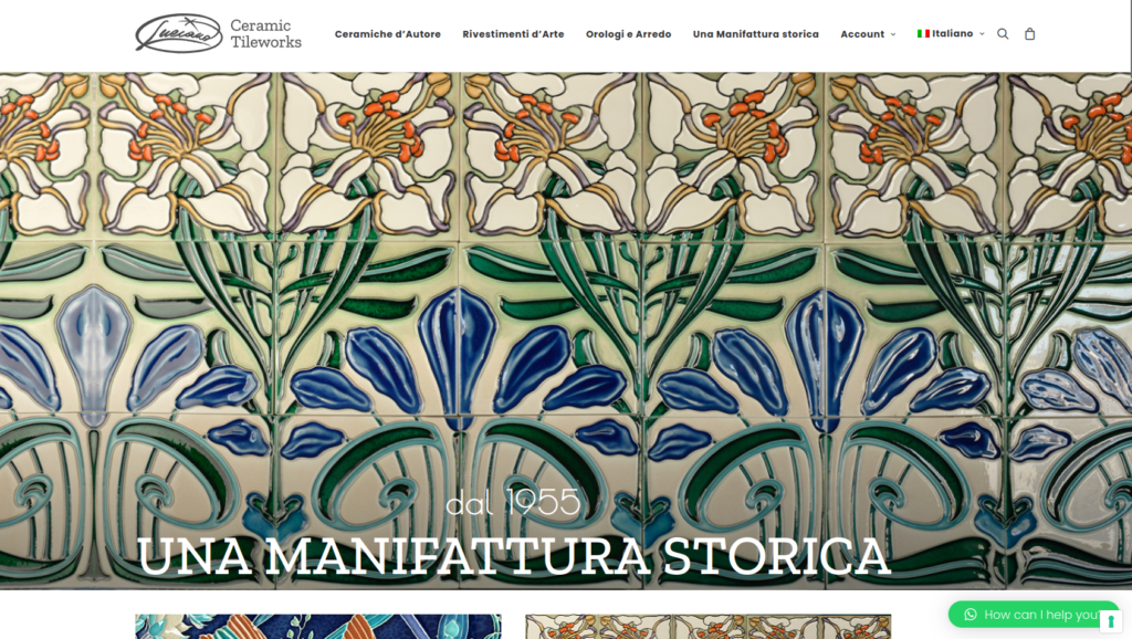 Il sito web di ceramic tileworks a Salerno