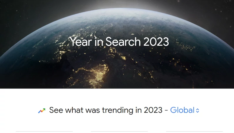 un anno di ricerche google 2023